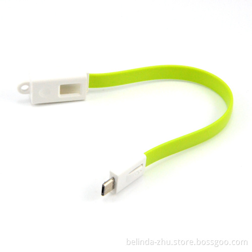 Colorful Flat Magnetic Bracelet Micro 5 Pin USB Cable